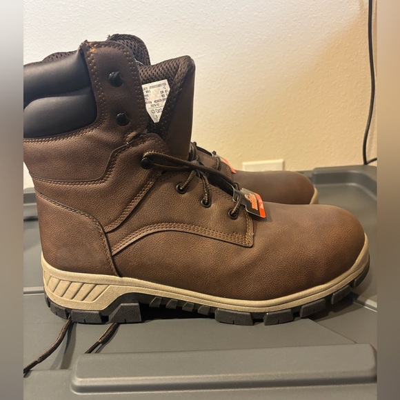 Brahma brown men vertex steel toe boots size 12. - Picture 4 of 4